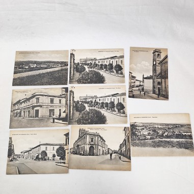 Lotto di 8 cartoline anni 30 di Morciano di Romagna non viaggiate