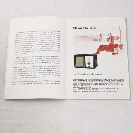Catalogo Radio Siemens anno 1941-1942 con listino prezzi